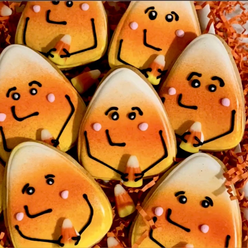 Halloween sugar cookies Halloween cookies 12 cookies individually bagged.